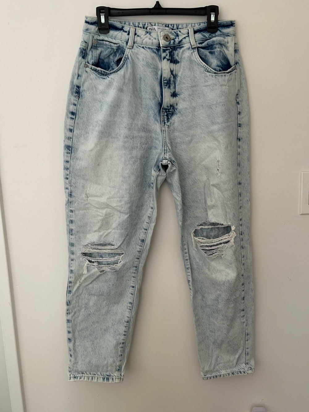 Zara Light Blue Acid Wash Women's Jeans